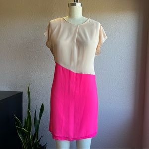 Color block shift dress